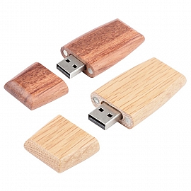 Stick USB 2 0 din lemn cu capac - CM1292